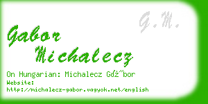 gabor michalecz business card